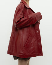 Load image into Gallery viewer, Vintage x DANIER LEATHER Red Leather Jacket (XS-M)