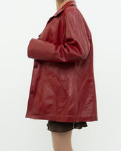 Load image into Gallery viewer, Vintage x DANIER LEATHER Red Leather Jacket (XS-M)