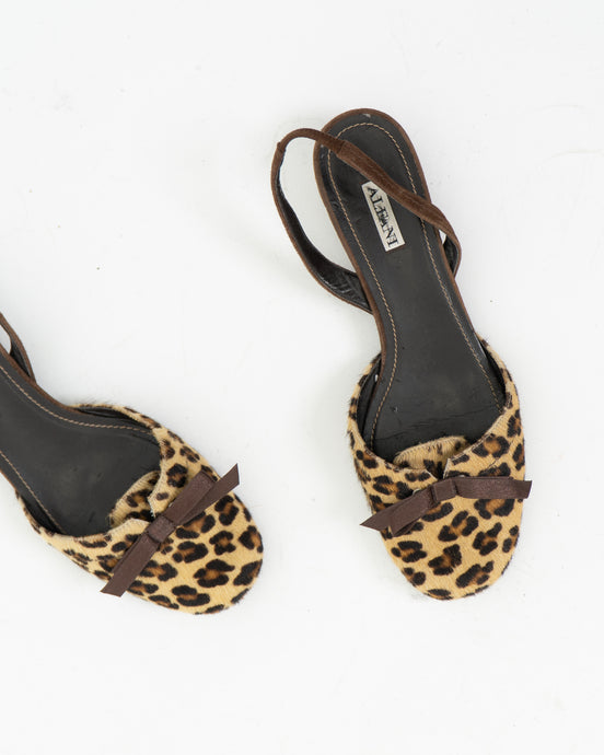 Vintage x ALFANI Leopard Pony Hair Flats (8)