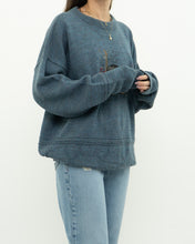 Load image into Gallery viewer, Vintage x Heathered Blue Bear Knit Sweater (XS-XL)