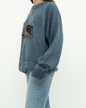 Load image into Gallery viewer, Vintage x Heathered Blue Bear Knit Sweater (XS-XL)