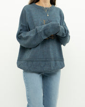 Load image into Gallery viewer, Vintage x Heathered Blue Bear Knit Sweater (XS-XL)