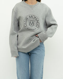 CLUB MONACO x Heathered Grey Crewneck (XS-XL)