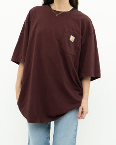 CARHARTT x Burgundy Loose Fit Tee (M-XXL)