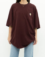 Load image into Gallery viewer, CARHARTT x Burgundy Loose Fit Tee (M-XXL)