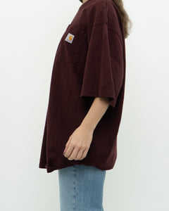 CARHARTT x Burgundy Loose Fit Tee (M-XXL)