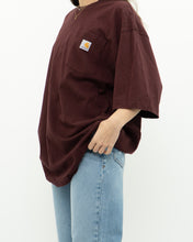 Load image into Gallery viewer, CARHARTT x Burgundy Loose Fit Tee (M-XXL)