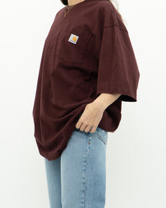 CARHARTT x Burgundy Loose Fit Tee (M-XXL)