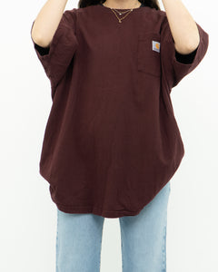 CARHARTT x Burgundy Loose Fit Tee (M-XXL)