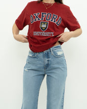 Load image into Gallery viewer, OXFORD UNI x Burgundy Tee (XS-M)