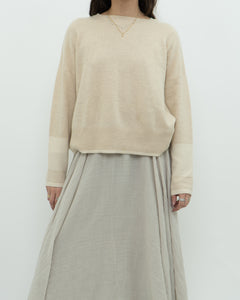 DUFFY x Cream Cashmere Sweater (XS, S)