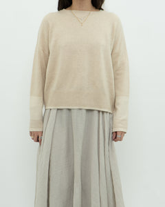 DUFFY x Cream Cashmere Sweater (XS, S)