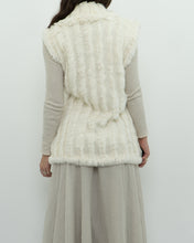 Load image into Gallery viewer, Vintage x Cream Knit Rabbit Fur Vest (M)