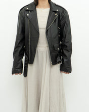 Load image into Gallery viewer, Vintage x BOUTIQUE OF LEATHER Black Classic Biker Jacket (XS, S)