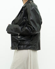 Load image into Gallery viewer, Vintage x BOUTIQUE OF LEATHER Black Classic Biker Jacket (XS, S)