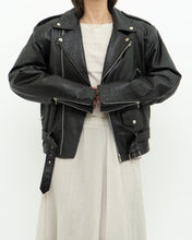 Load image into Gallery viewer, Vintage x BOUTIQUE OF LEATHER Black Classic Biker Jacket (XS, S)