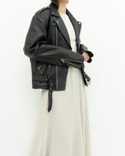 Load image into Gallery viewer, Vintage x BOUTIQUE OF LEATHER Black Classic Biker Jacket (XS, S)