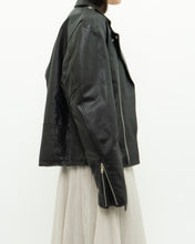 Load image into Gallery viewer, Vintage x BOUTIQUE OF LEATHER Black Classic Biker Jacket (XS, S)