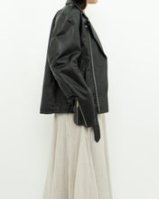 Load image into Gallery viewer, Vintage x BOUTIQUE OF LEATHER Black Classic Biker Jacket (XS, S)