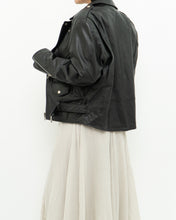 Load image into Gallery viewer, Vintage x BOUTIQUE OF LEATHER Black Classic Biker Jacket (XS, S)