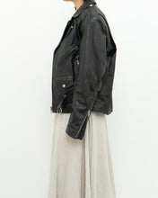 Load image into Gallery viewer, Vintage x BOUTIQUE OF LEATHER Black Classic Biker Jacket (XS, S)