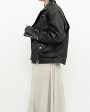 Load image into Gallery viewer, Vintage x BOUTIQUE OF LEATHER Black Classic Biker Jacket (XS, S)