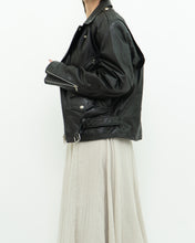 Load image into Gallery viewer, Vintage x BOUTIQUE OF LEATHER Black Classic Biker Jacket (XS, S)