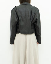 Load image into Gallery viewer, Vintage x ANNEX Cropped Leather Biker Jacket (XS-M)