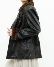 Load image into Gallery viewer, Vintage x Black Butter Leather Faux Fur Trimmed Jacket (XS-M)