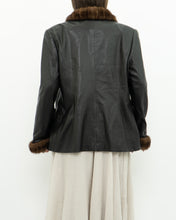 Load image into Gallery viewer, Vintage x Black Butter Leather Faux Fur Trimmed Jacket (XS-M)