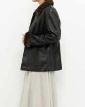 Load image into Gallery viewer, Vintage x Black Butter Leather Faux Fur Trimmed Jacket (XS-M)