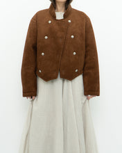 Load image into Gallery viewer, Vintage x Made in Canada x Camel Soft Cropped Western Jacket (M-XL)