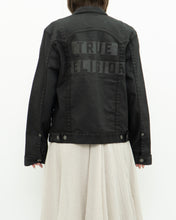 Load image into Gallery viewer, Vintage x TRUE RELIGION Black Denim Jacket (XS-M)