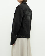 Load image into Gallery viewer, Vintage x TRUE RELIGION Black Denim Jacket (XS-M)