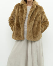 Load image into Gallery viewer, SUNDAY BEST x Beige Faux Fur Cropped Jacket (XS-M)