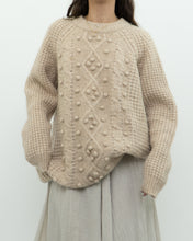 Load image into Gallery viewer, LE FOU WILFRED x Alpaca Raised Cable Knit Sweater (S-L)