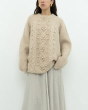 Load image into Gallery viewer, LE FOU WILFRED x Alpaca Raised Cable Knit Sweater (S-L)