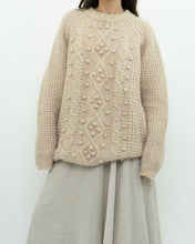 Load image into Gallery viewer, LE FOU WILFRED x Alpaca Raised Cable Knit Sweater (S-L)