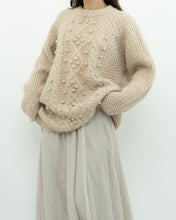 Load image into Gallery viewer, LE FOU WILFRED x Alpaca Raised Cable Knit Sweater (S-L)