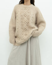 Load image into Gallery viewer, LE FOU WILFRED x Alpaca Raised Cable Knit Sweater (S-L)