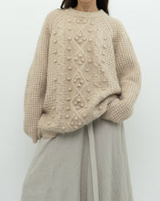 Load image into Gallery viewer, LE FOU WILFRED x Alpaca Raised Cable Knit Sweater (S-L)