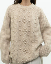 Load image into Gallery viewer, LE FOU WILFRED x Alpaca Raised Cable Knit Sweater (S-L)