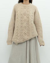 Load image into Gallery viewer, LE FOU WILFRED x Alpaca Raised Cable Knit Sweater (S-L)