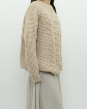 Load image into Gallery viewer, LE FOU WILFRED x Alpaca Raised Cable Knit Sweater (S-L)