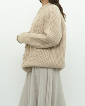 Load image into Gallery viewer, LE FOU WILFRED x Alpaca Raised Cable Knit Sweater (S-L)