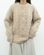 Load image into Gallery viewer, LE FOU WILFRED x Alpaca Raised Cable Knit Sweater (S-L)