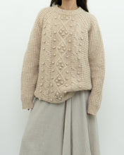 Load image into Gallery viewer, LE FOU WILFRED x Alpaca Raised Cable Knit Sweater (S-L)