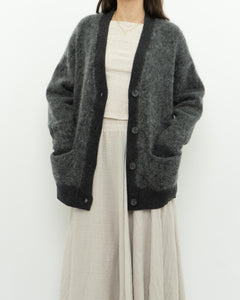 GESTUZ x Heathered Grey Mohair Cardigan (XS-L)