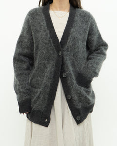 GESTUZ x Heathered Grey Mohair Cardigan (XS-L)