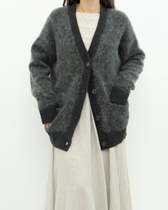 GESTUZ x Heathered Grey Mohair Cardigan (XS-L)